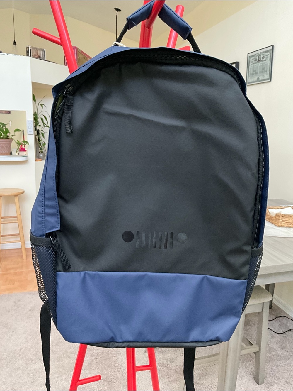 Jeep Black and Blue Men's Backpack